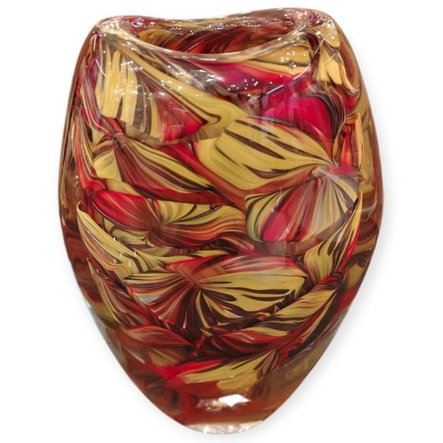 Vaso in Vetro di Murano Originale "Petalo" –  Petalo di Fuoco H23